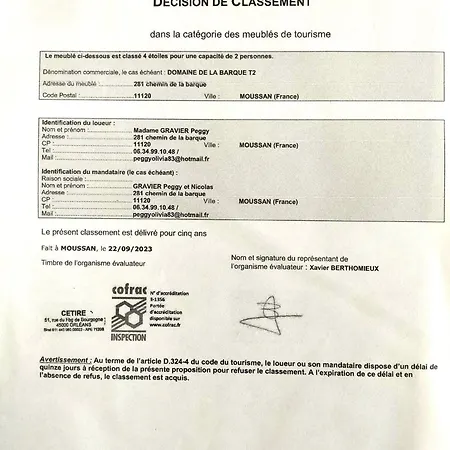 Casa vacanze De Charme à 10 Min De Narbonne *