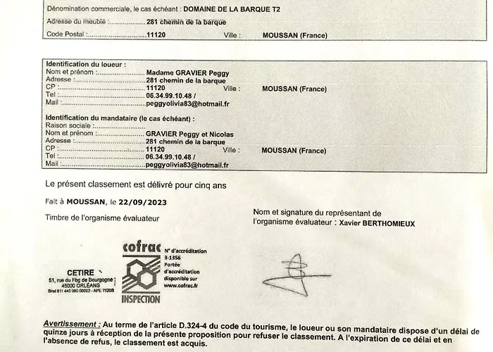 Hébergement de vacances De Charme à 10 Min De Narbonne *